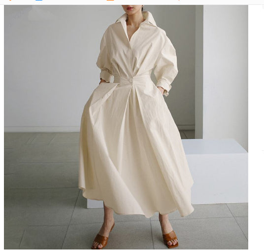 Blouse Manches Longues Robe Swing
