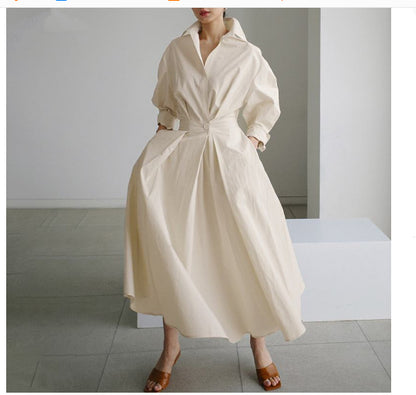 Blouse Manches Longues Robe Swing