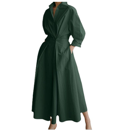 Blouse Manches Longues Robe Swing