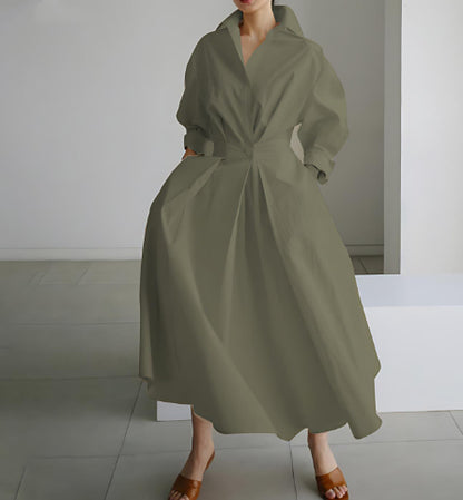 Blouse Manches Longues Robe Swing