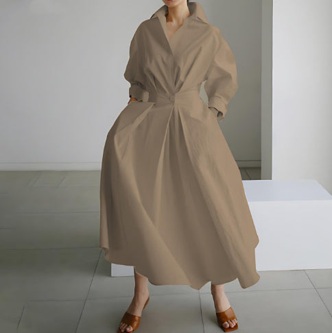Blouse Manches Longues Robe Swing