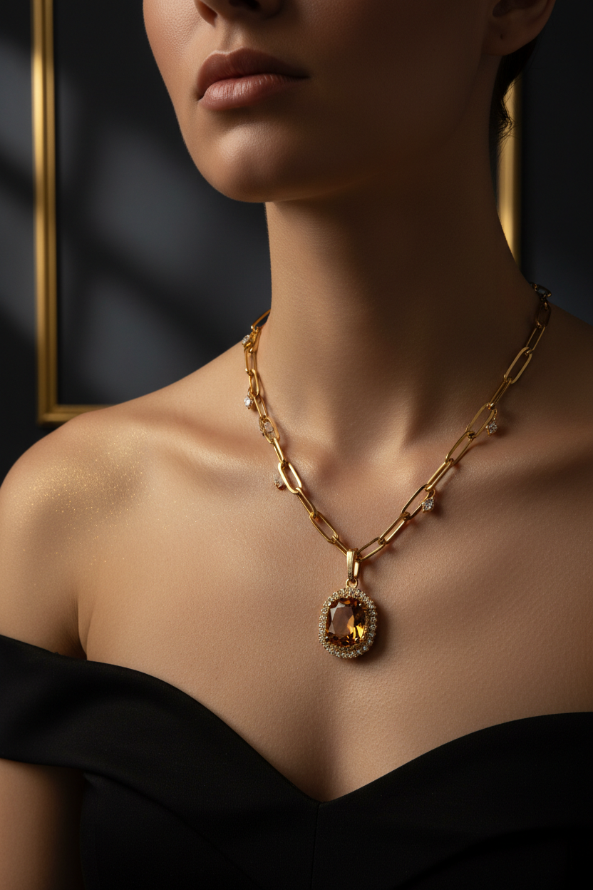 Collo con collana luxury